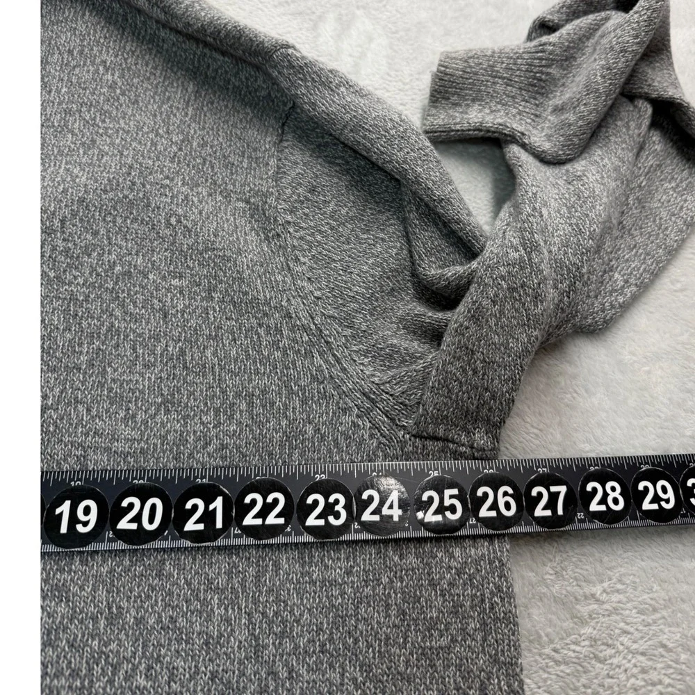 Chaps Cardigan Mens XXL Gray Pebble Twist V-Neck Button Up Pockets Sweater